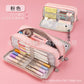 Oxford Cloth Pencil Case with Large Capacity and Multi-Layer Design, Stationery Box for Primary and Secondary School Students, High Aesthetic Value, Simple and Waterproof, Direct from the Source Factory