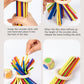 Wooden Kidsren's Stick Insertion Game Baby Draw Stick Color Cognitive Pitching Montessori Family Interactive Toy