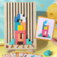 3D Stereo Tetris Building Blocks Kidsren's Educational Early Education Puzzle Matching Card Jenga Educational Toys