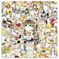 100 hand-painted kitten stickers cartoon cute Q version animal graffiti notebook stationery stickers goo card decoration