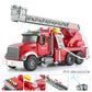 Cross-border simulation trailer toy inertia flat rescue large engineering car boy road transport toy car wholesale