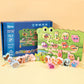 Wooden two-in-one string string beaded puzzle string animal fruit traffic large particle string wooden toy