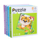 Cross-border children's three-in-one advanced folding magnetic jigsaw puzzle kindergarten baby puzzle early education enlightenment block jigsaw puzzle