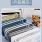 Mesh Large-Capacity Pencil Case, Transparent Double-Layer Student Exam Zipper Stationery Storage Bag, Three-Layer Stationery Bag