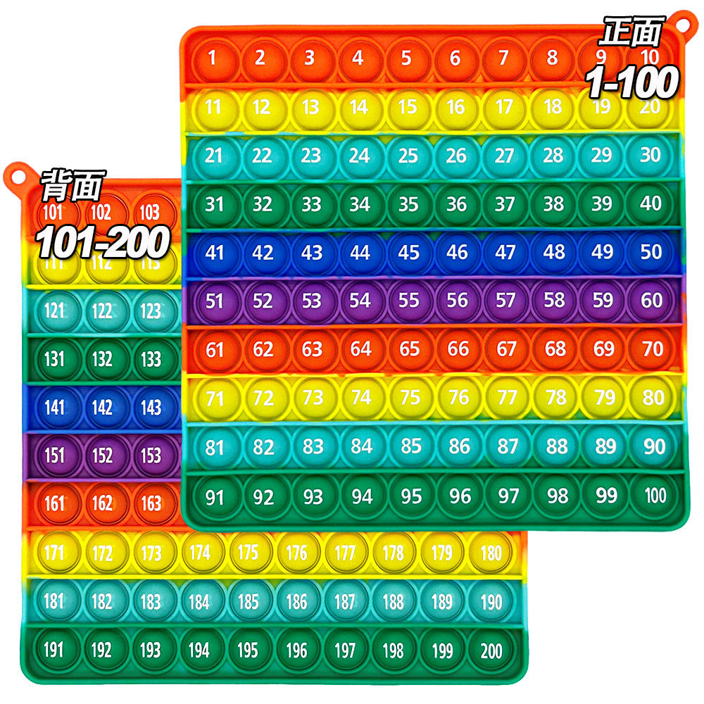 Learn 1-100 Number Bubble Press Mathematical Thinking Training Game Educational Science and Education Toys Rodent Killer Pioneer