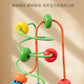 Children's Early Education Second-Line and Third-Line Bead Puzzle Beaded Hand-Eye Coordination Animal Maze Track Trailer Wooden Toy