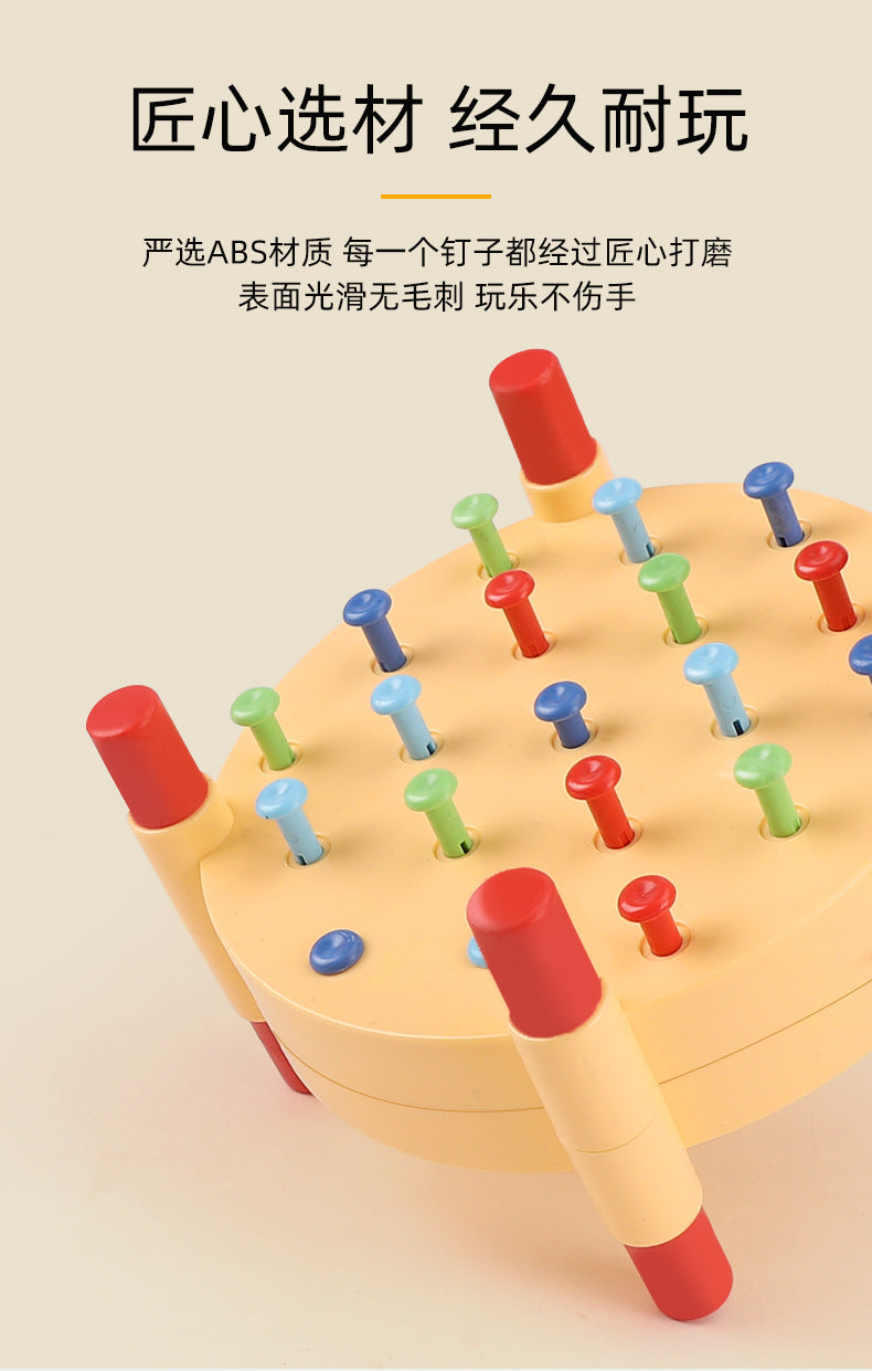 Cross-Border New Nail Knocking Toy Kidsren's Play House Manual Brain Double-Sided Hammer Nail Nail Educational Enlightenment Toy