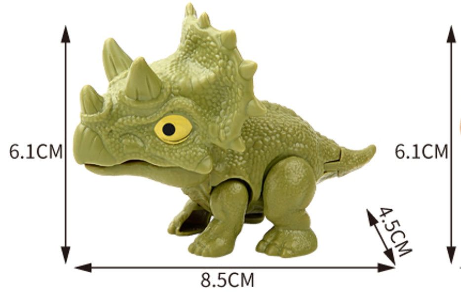 Cross-border Hot Finger-biting Dinosaur Toy Finger-biting Dinosaur Pterosaur Model Joint Movable Mini Dinosaur Gashapon Machine
