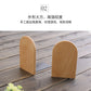 Japanese Style Simple Wooden Book Stand Creative Black Walnut Wood Thickened Bookshelf Bookend Student's Solid Wood Bookend Logo