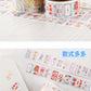 Liyuan Original Cartoon Stamp Illustration Stickers Cute Little Nose Decoration Sealing Stickers Handbook Material Roll Stickers