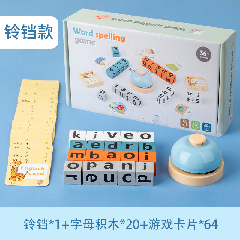 Children's English Scrabble Word Game Toys Fun Baby Parent-Child Interaction Puzzle English Letter Cognition