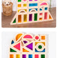 Children's 2025 New Toys Kindergarten Acrylic Building Blocks Wooden Rainbow Kaleidoscope Montessori Building Blocks Small Gifts
