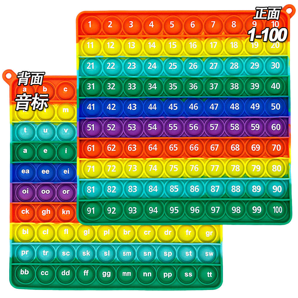 Learn 1-100 Number Bubble Press Mathematical Thinking Training Game Educational Science and Education Toys Rodent Killer Pioneer