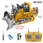 Cross-border charging engineering vehicle 2.4G remote control alloy bulldozer excavator children's electric sound and light remote control toy