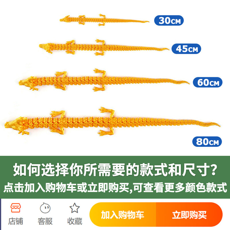 3D printing Chinese dragon dragon handicraft ornaments hand-made activities joint dragon toys cross-border manufacturers wholesale customization