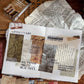 Mr. Paper Sticker Bean Book Basic Collage Series Retro Style Journal High-End Material Landscaping Sticker Bean Book