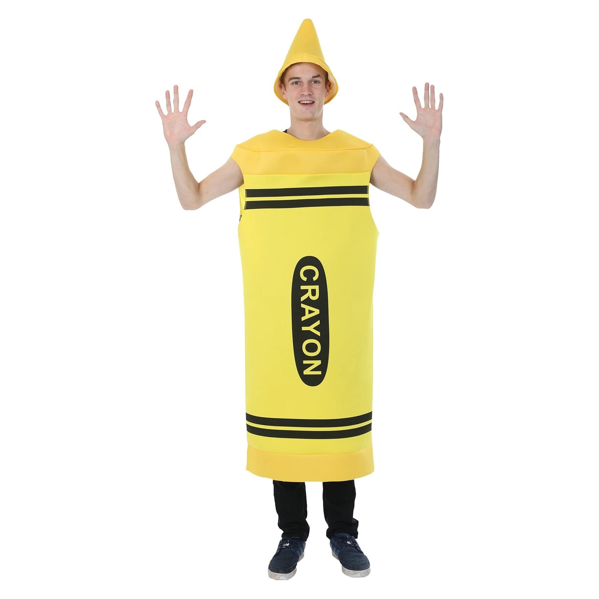 Yellow Crayon Adult Costume  One Size