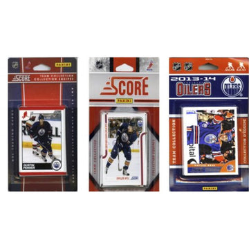 Nhl Edmonton Oilers 3 Different Licensed Trading Card Team Sets