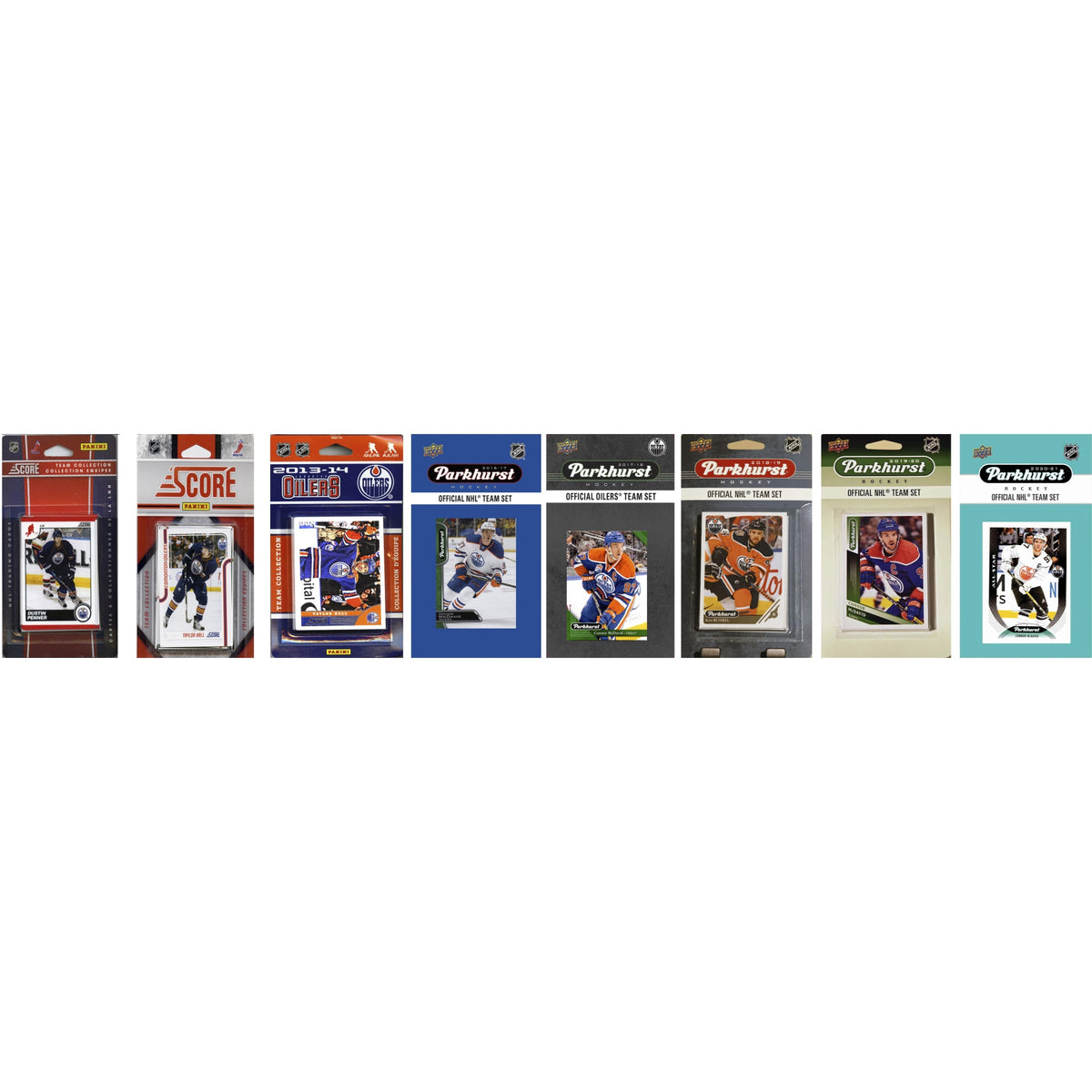 NHL Edmonton Oilers 8 Different Licensed Trading Card Team Sets