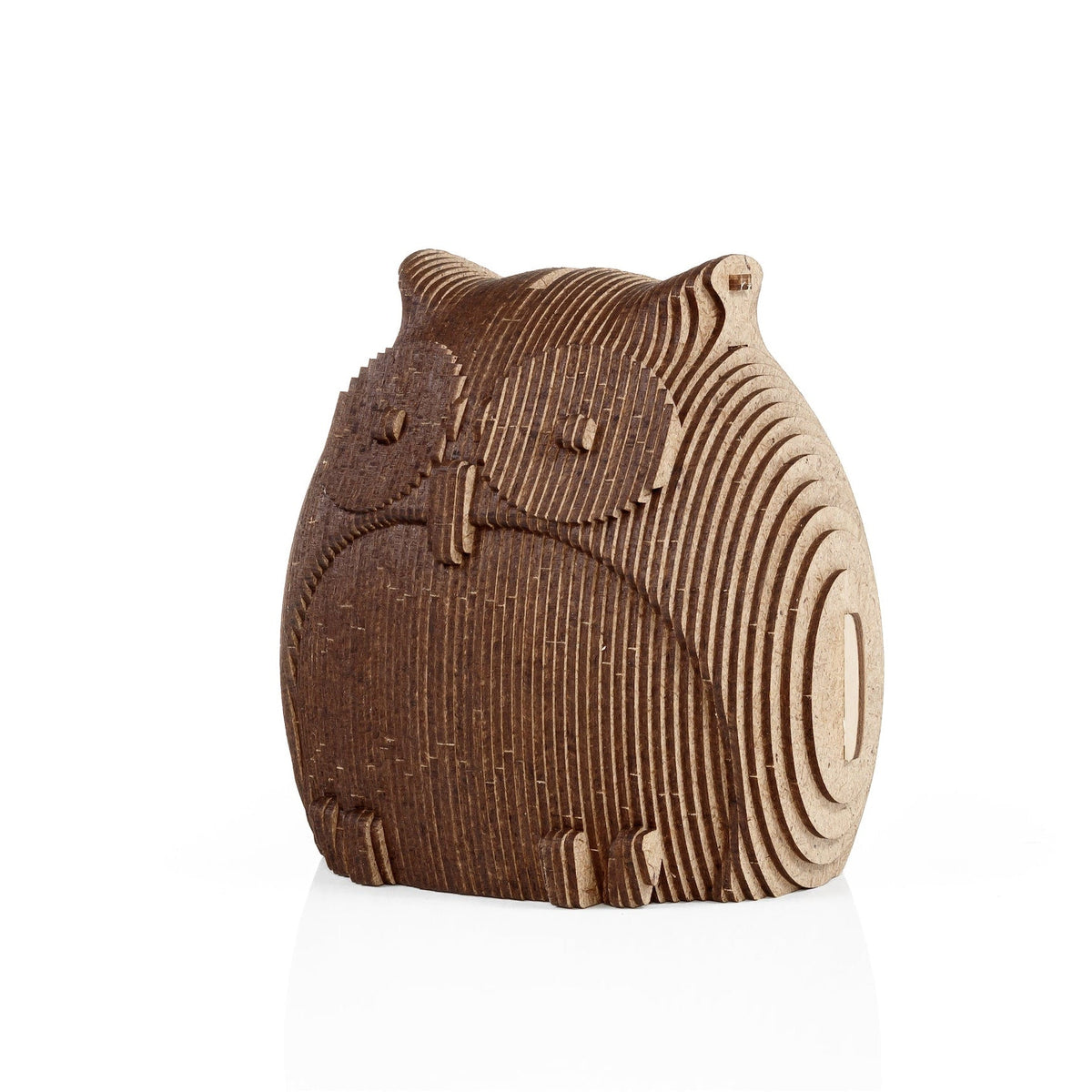 Owl Coin Bank — Wooden Building Kit, 88 Pieces