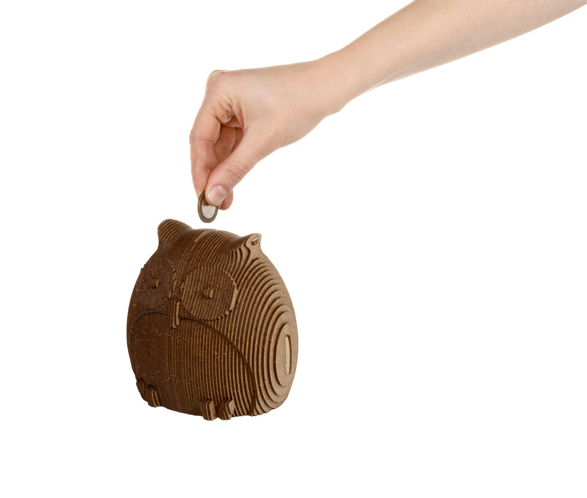 Owl Coin Bank — Wooden Building Kit, 88 Pieces