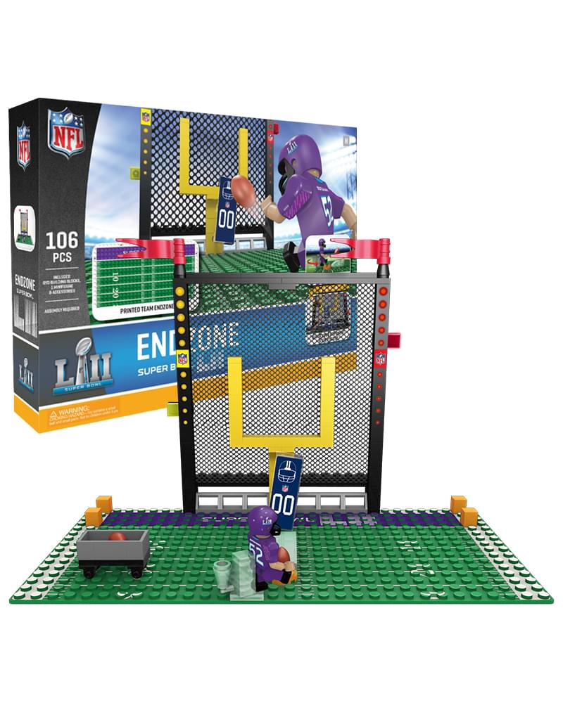 Nfl Minnesota Super Bowl 52  Endzone Oyo Minifigure Playset