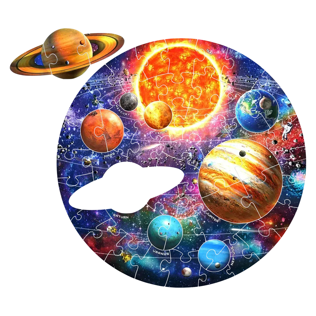 Outer Space 58 Piece Giant Floor Round Jigsaw Puzzles Eurographics