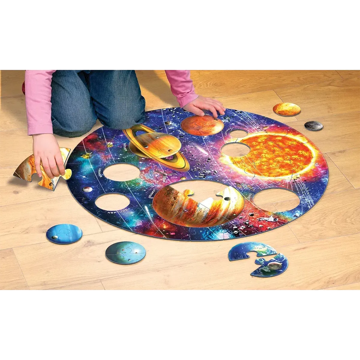 Outer Space 58 Piece Giant Floor Round Jigsaw Puzzles Eurographics