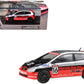 2005 Honda Civic #16 inchSEMA RealTime Racinginch Silver Metallic and Red with Black Graphics 1/64 Diecast Model Car by Paragon Models