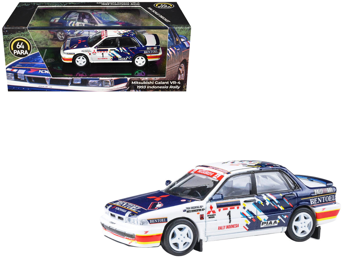 Mitsubishi Galant VR-4 RHD (Right Hand Drive) #1 Ross Dunkerton - Fred Gocentas inchRally Indonesiainch (1993) 1/64 Diecast Model Car by Paragon Models