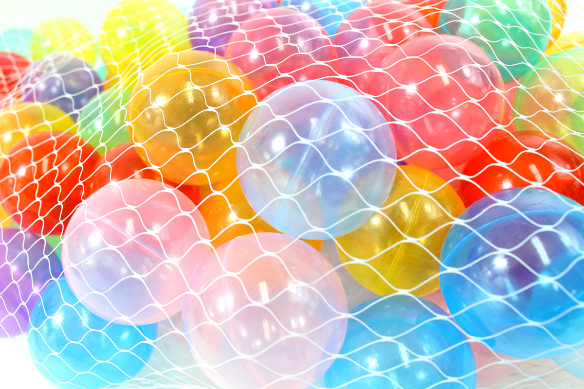 Non-Toxic Transparent ''Phthalate Free'' Crush Proof Play Balls 100Pcs/Pk