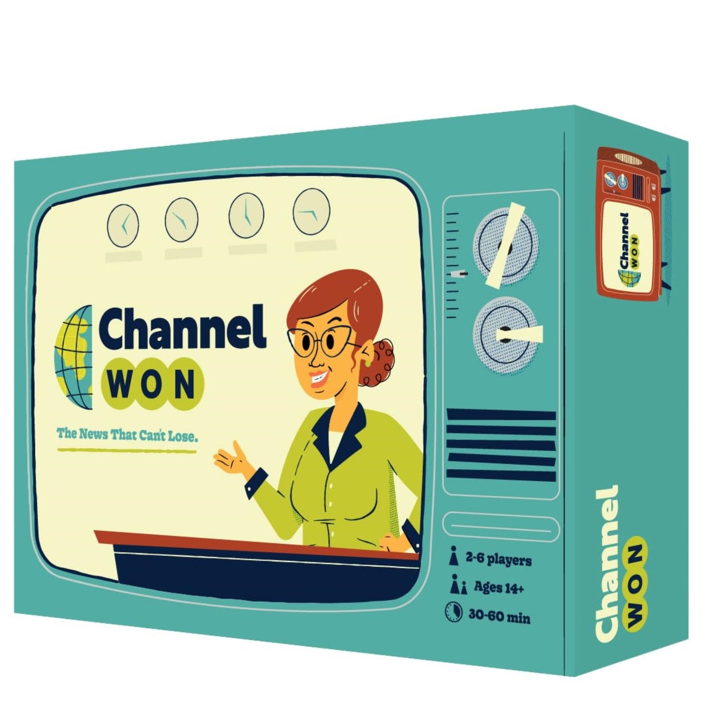 Pops & Bejou Games Channel Won Game | News Reporters | Casual Board Game | Semi-Coop | Ages 14+ | For 2-6 Players | 30-60 Min Pl