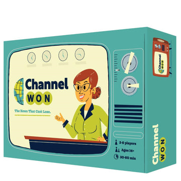 Pops & Bejou Games Channel Won Game | News Reporters | Casual Board Game | Semi-Coop | Ages 14+ | For 2-6 Players | 30-60 Min Pl
