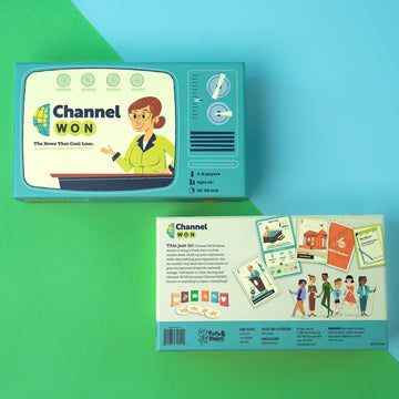 Pops & Bejou Games Channel Won Game | News Reporters | Casual Board Game | Semi-Coop | Ages 14+ | For 2-6 Players | 30-60 Min Pl