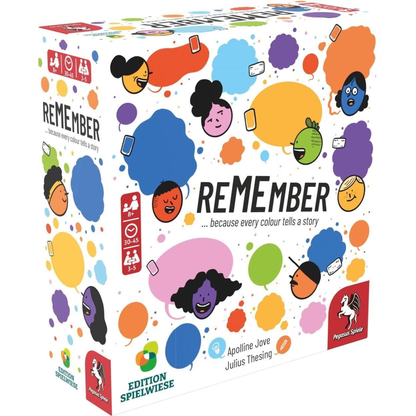 Pegasus Spiele Remember - Card Game 3-5 Players - Card Games For Family - 10-30 Minutes Of Gameplay - Games For Family Game Nigh