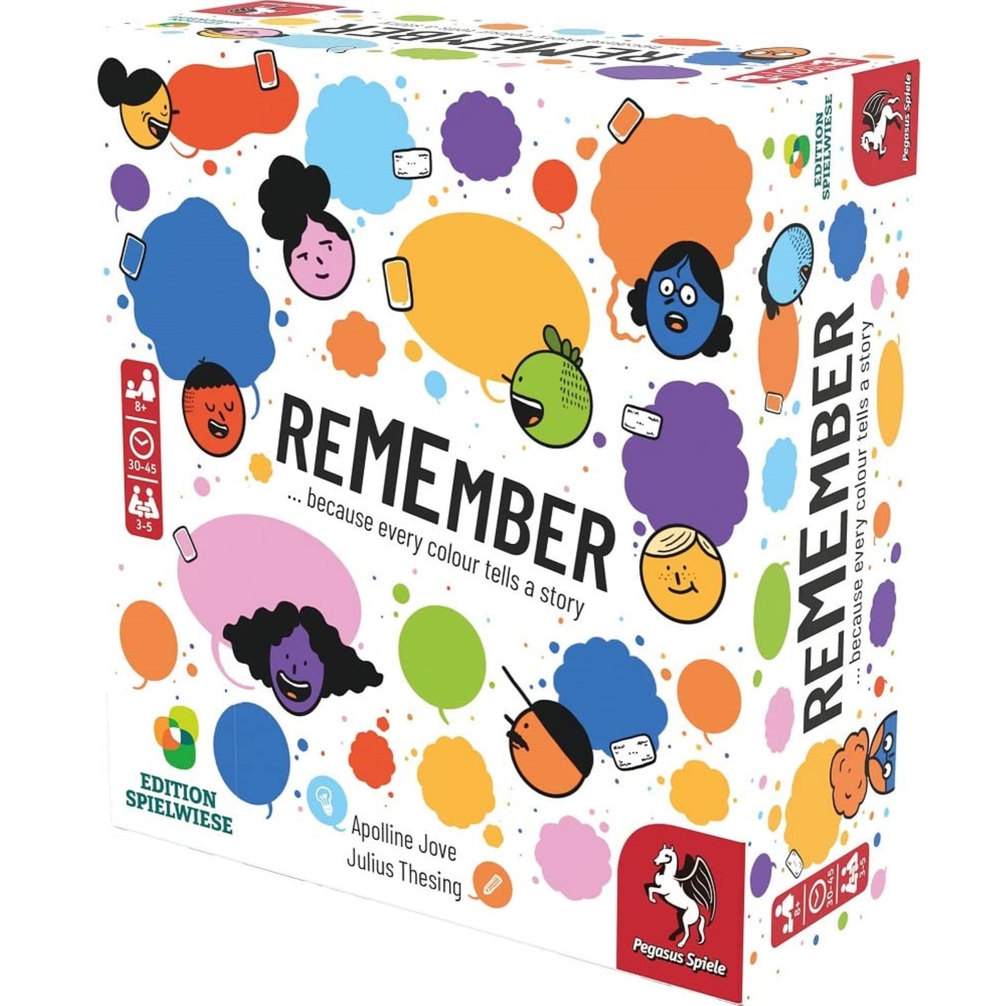 Pegasus Spiele Remember - Card Game 3-5 Players - Card Games For Family - 10-30 Minutes Of Gameplay - Games For Family Game Nigh