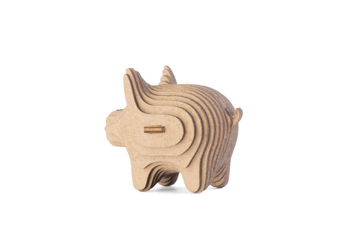 Pig Mini — Wooden Mini Model, 32 Pieces