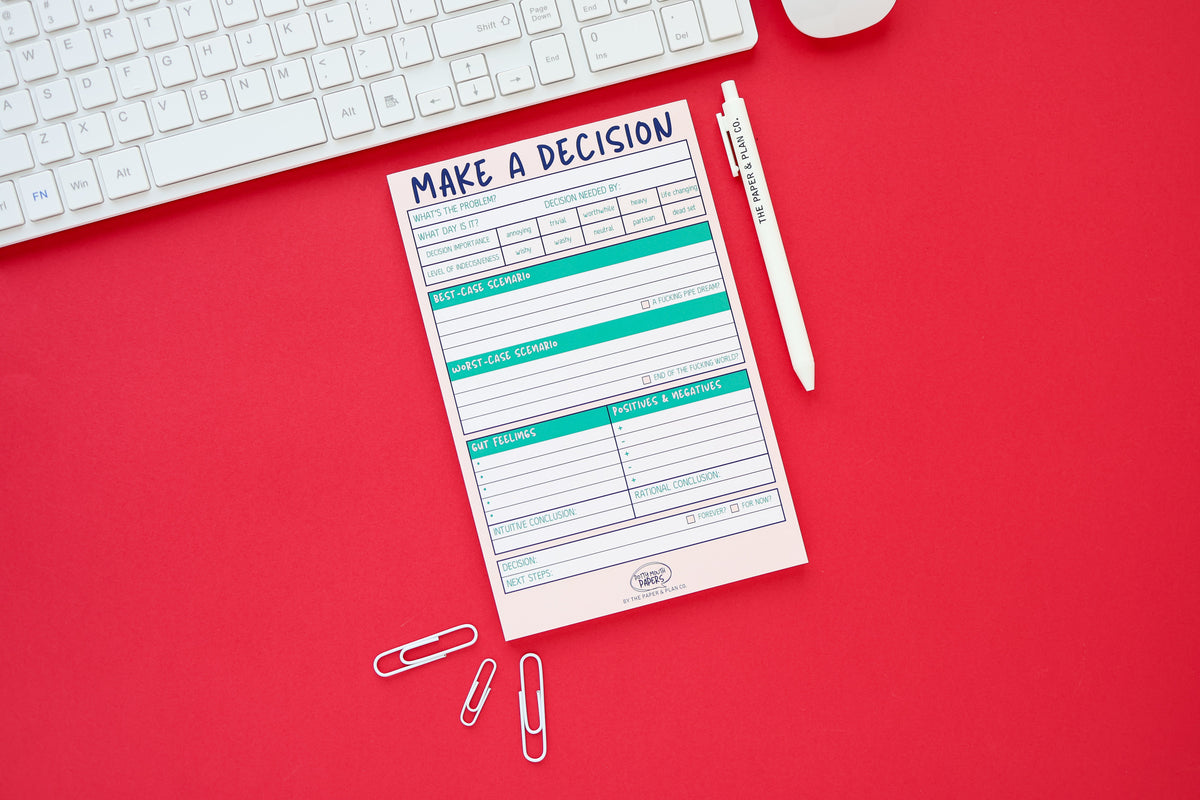 Make A Decision Notepad