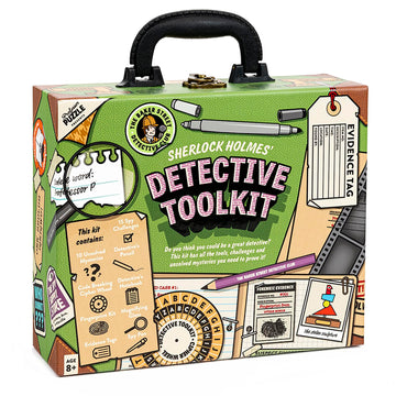 Professor Puzzle The Detective Toolkit - Mystery Case - Sherlock Holmes Themed Detective Kit For Cracking Cases And Solving Mysteries
