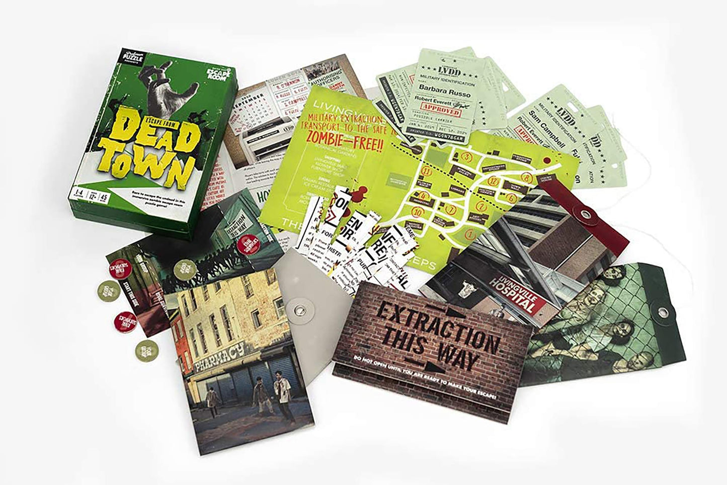 Escape From The Dead Town - Zombie Themed Escape Room Game - Multiplayer Brain-Teasing Game By Professor Puzzle.