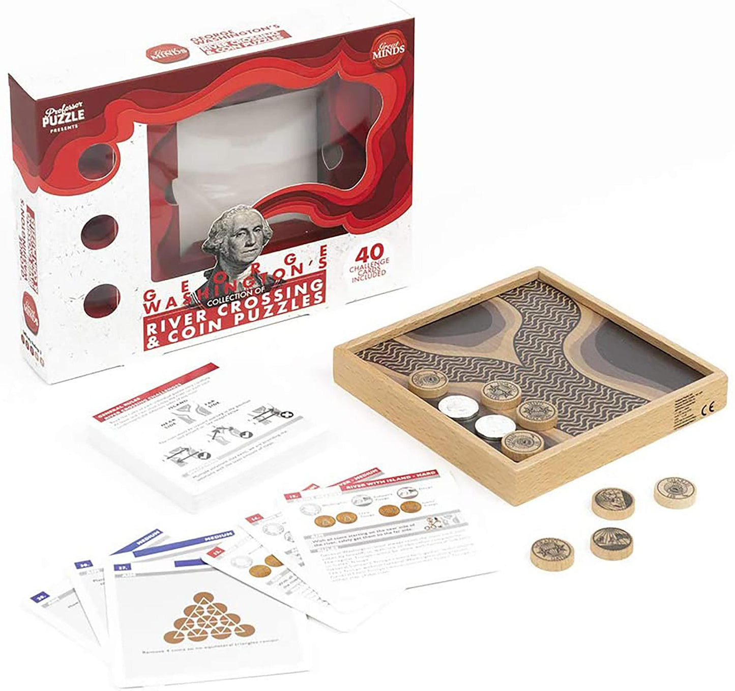 George Washington Coin Challenges 3D Brain Teaser Puzzle