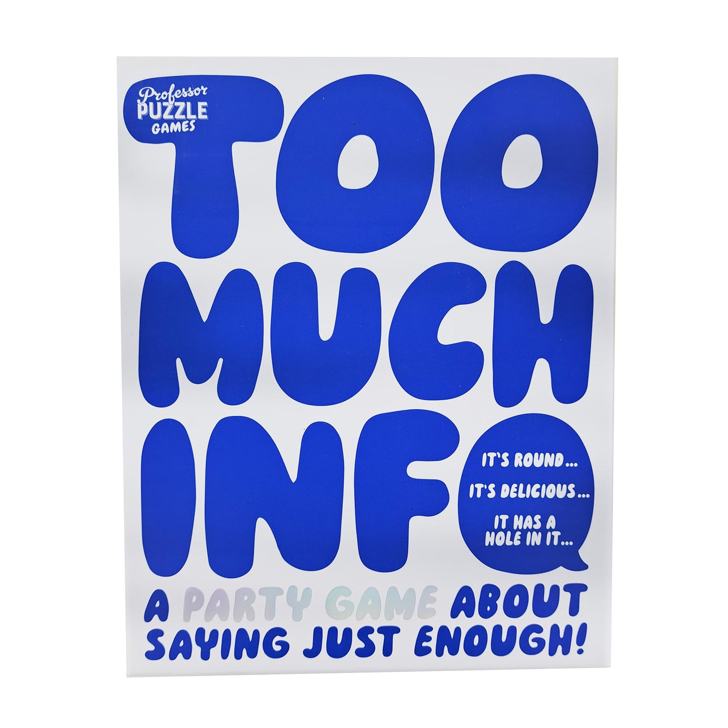 Professor PUZZLE Too Much Information Party Game - One Size, Blue, Plastic, Model CSGTOOMUCH