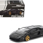 Lamborghini Countach LPI 800-4 Deep Black 1/64 Diecast Model Car by Pop Race