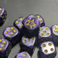 STAR 12mm Pearl Puple d6 | Small Dice with a Gold Star on the '1'