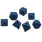 Magic Flame - Blue - 7 Piece DnD Dice Set | Acrylic RPG Gaming Dice