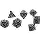 Magic Flame - White - 7 Piece DnD Dice Set | Acrylic RPG Gaming Dice