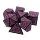 Magic Flame - Purple - 7 Piece DnD Dice Set | Acrylic RPG Gaming Dice