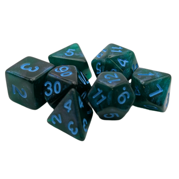 Lake Bottom - 7 Piece DnD Dice Set | Acrylic RPG Gaming Dice