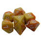 Lemon Orange - 7 Piece DnD Dice Set | Acrylic RPG Gaming Dice