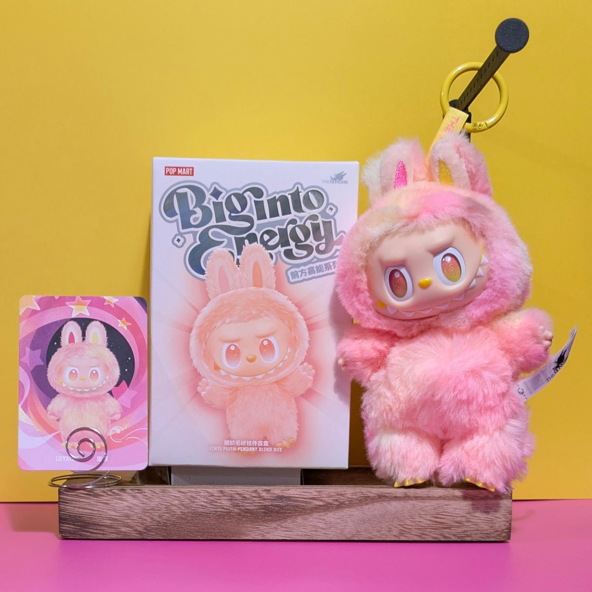 [In Stock] POPMART Big into Energy Series-Vinyl Plush Pendant Blind Box Labubu